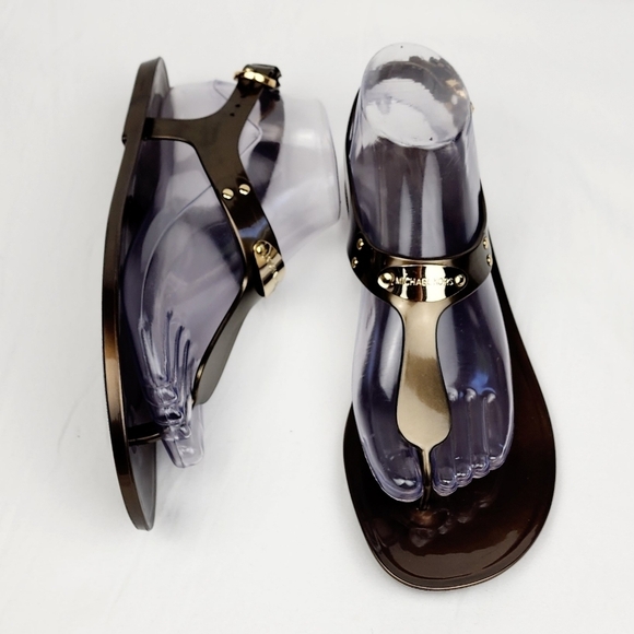 Michael kors Bronze Jelly Sandals - Picture 4 of 13